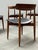 Vintage Dining Chairs in Teak and Black Leather by H.W. Klein for Bramin, Denmark, 1960s, Set of 4 For Sale - Image 4 of 16