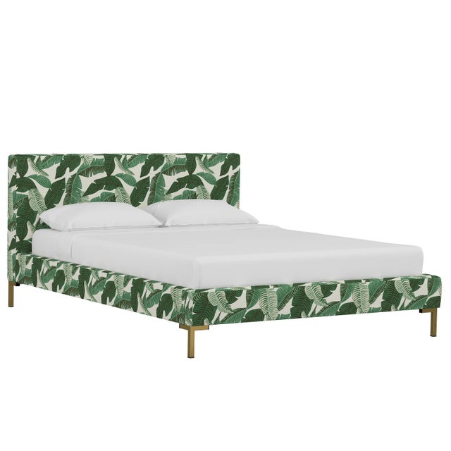 Textile Norah Platform Bed in Natural Banana Palm, Queen For Sale - Image 7 of 7