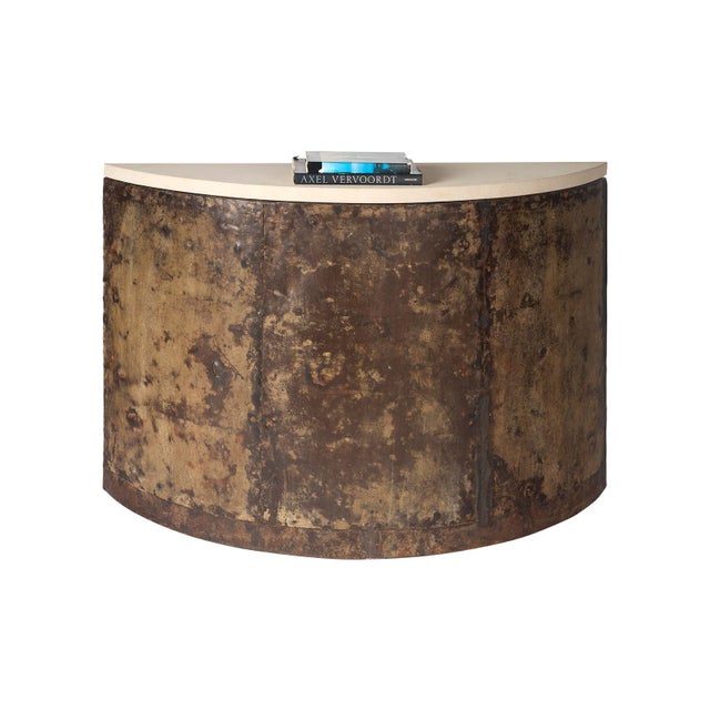 Reclaimed Tin Demi Lune For Sale - Image 9 of 9