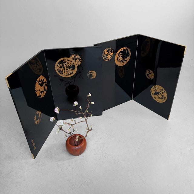 Vintage Japanese Folding Screens, 1970s, Set of 2 For Sale - Image 13 of 18