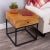The minimalistic industrial styling of this square end table is an ideal addition in any modern space. Supported by a...
