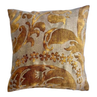 Gold Fortuny Fabric Lavender Sachet For Sale