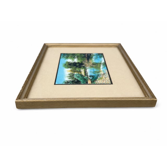 Early 20th Century Wallace Nutting “The Swimming Pool” Hand-Colored Photograph, Signed, Gilt Frame For Sale In New York - Image 6 of 7