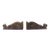Pair Antique Cast Iron Architectural Scroll Form Corbels C1900 For Sale