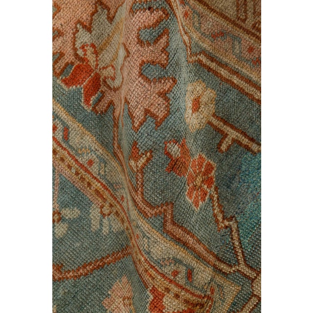 Textile 1930s Turkish Oushak Rug For Sale - Image 7 of 12