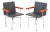 Il Loft "hi.02" Hils Leather Swivel Armchairs, Pair For Sale