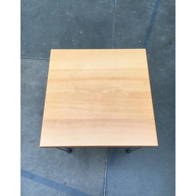 Vintage Danish Pin Leg Side Table from Pin Age For Sale - Image 11 of 18