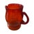 Art Deco Mid 20th Century Art Deco Tangerine Glass Pitcher For Sale - Image 3 of 9