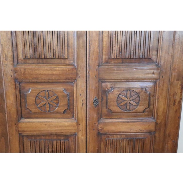 Antique Wardrobe in Poplar Wood, 1800s For Sale - Image 4 of 18