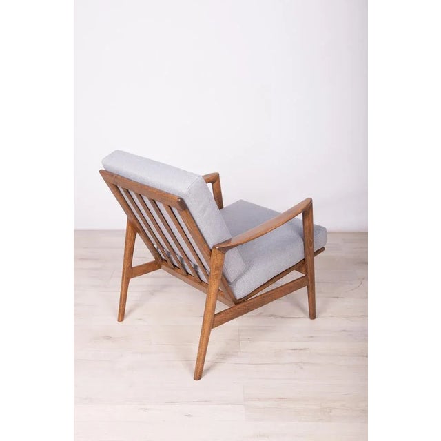 Gray Model 300-139 Armchair from Swarzędz Factory, 1960s For Sale - Image 8 of 13