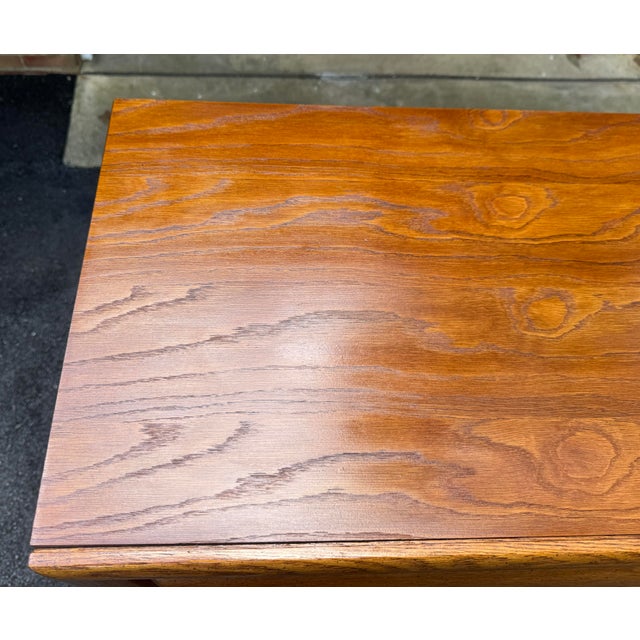 Vintage Bassett Mid-Century Modern Sculptural Walnut Tall Chest of Drawers For Sale - Image 11 of 12