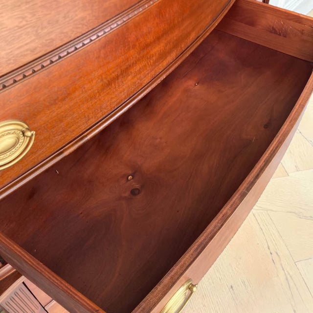 Vintage Federal Revival Mahogany Gentleman’s Chest | Tall Dresser | Tallboy For Sale - Image 9 of 11