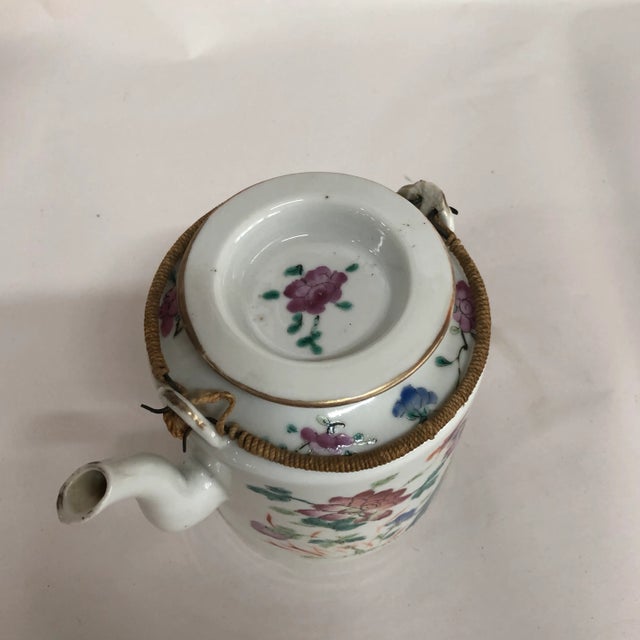 Mid 19th Century Mid 19th Century Antique Chinese Porcelain Teapot For Sale - Image 5 of 12