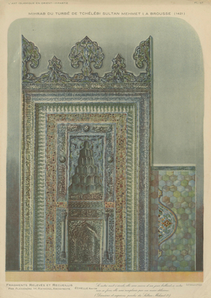Alexandre M. Raymond, Mihrab of Sultan Mehmed I, 1924, Paper