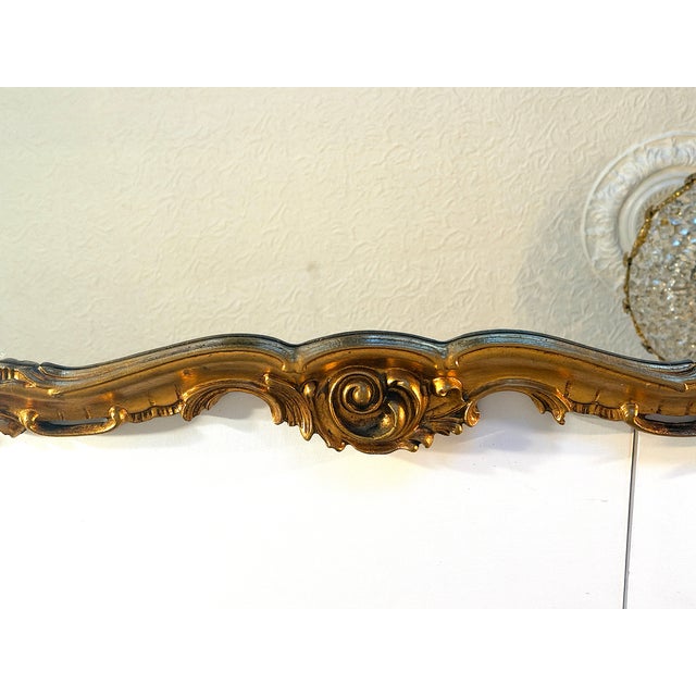1950s Baroque Wooden Framed Mirror from Unbekannt, 1950s For Sale - Image 5 of 12