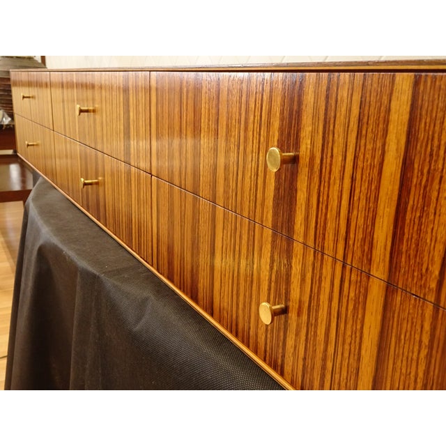 Wood Floating Zebrawood Sideboard From the Directional Custom Collection 1967 For Sale - Image 7 of 16