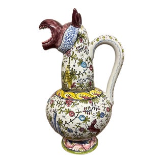 1960s Mediterranean Hand Made Hippo Water Pitcher For Sale