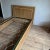 Brown Vintage Italian Single Bed Frame with Header For Sale - Image 8 of 13