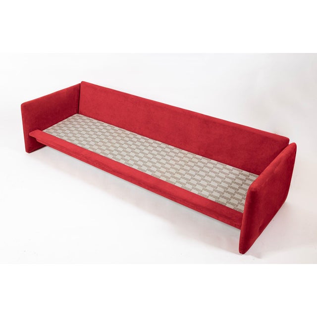 Vintage Italian Modern Red Simone Sofa by Simon International, Italy, Circa 1972 For Sale - Image 17 of 18