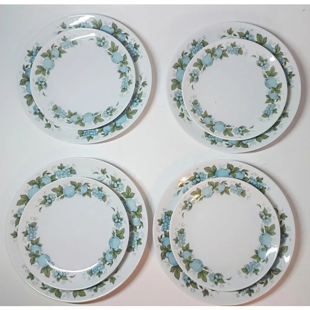 These sweet little plates were made by Noritake . Their cook and serve china was made to be used both as formal and...