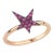 Own Your Story Ruby Rock Star Ring in 14k Yellow Gold, Size 4 For Sale