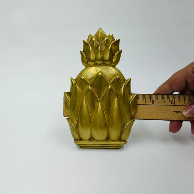 Brass Pineapple Door Knocker For Sale - Image 11 of 11