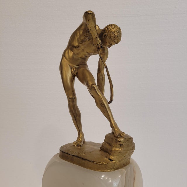 Otto Lessing, Arquero, Bronze and Onyx For Sale - Image 13 of 18