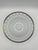 Clear, heavy cut crystal or glass serving bowl featuring a diamond-pattern upper section and vertical arched flutes along...
