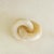 Onyx Marble Knot Sculpture of Two Interlocking Rings For Sale - Image 12 of 16
