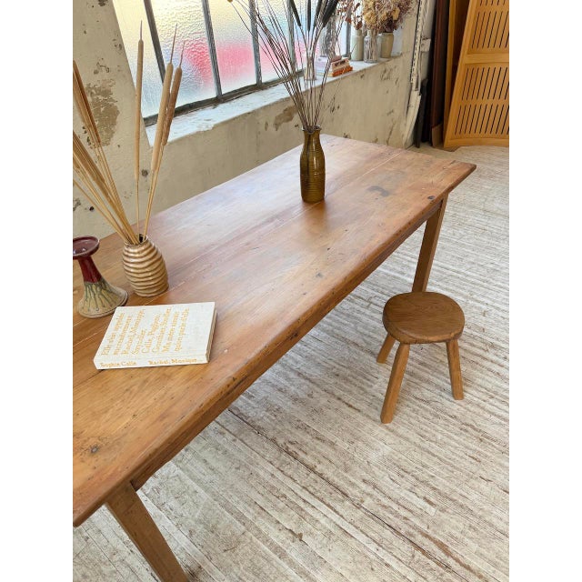 Cherry Farmhouse Table, 1950s For Sale - Image 13 of 18