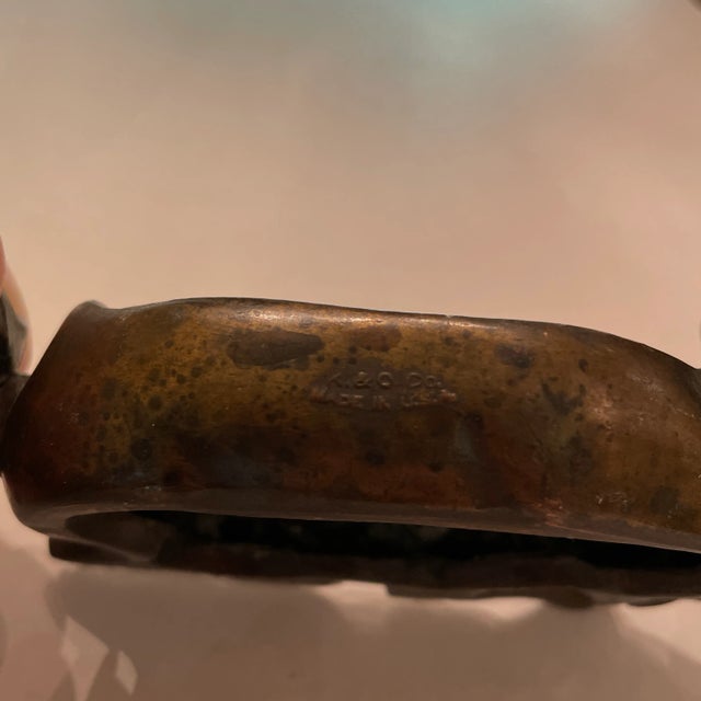 Vintage K&O Co. Bronze Horse Ashtray For Sale - Image 11 of 12