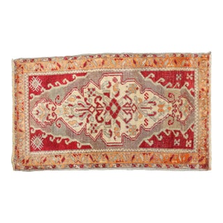 Antique Turkish Sivas Superfine Carpet Mat For Sale