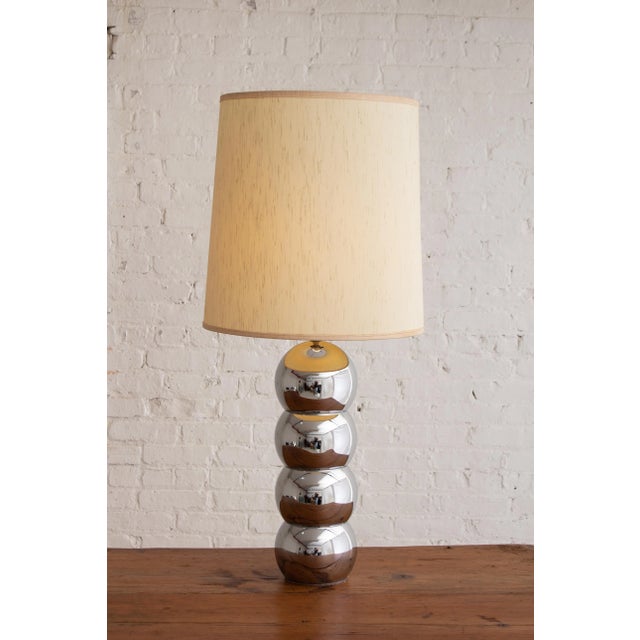 Metal Mid Century George Kovacs Large Chrome 'Caterpillar' Lamp For Sale - Image 7 of 7