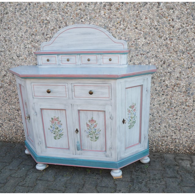 Vintage Lacquered Corner Sideboard. 1990s For Sale - Image 16 of 16
