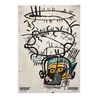 Jean-Michel Basquiat Head 1982 Official Exhibition Poster For Sale