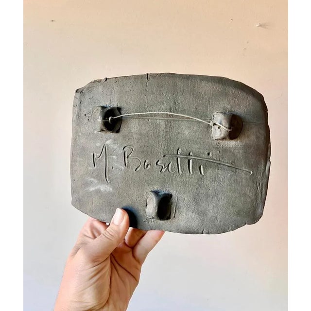 1980s Vintage Figural Female Nude Wall Tile, Signed Marina Bosetti For Sale - Image 5 of 5