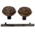 1900s Antique American Romanesque Bronze Door Knobs - A Pair For Sale - Image 6 of 7
