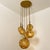 Gold Cascade Fixture with Six Yellow Murano Glass Globes, 1960s For Sale - Image 8 of 18