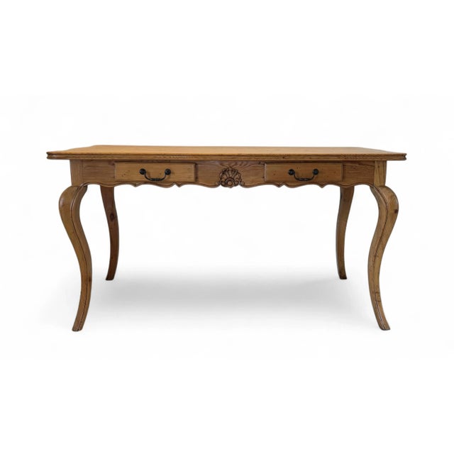 A vintage handmade reclaimed pine French Country writing desk, the Clearly French Collection, by United House Wrecking of...