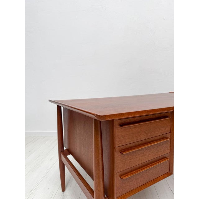 Mid-Century Modern Mid-Century Danish Teak Writing Desk by Arne Vodder for H. P. Hansen, 1960s For Sale - Image 3 of 17