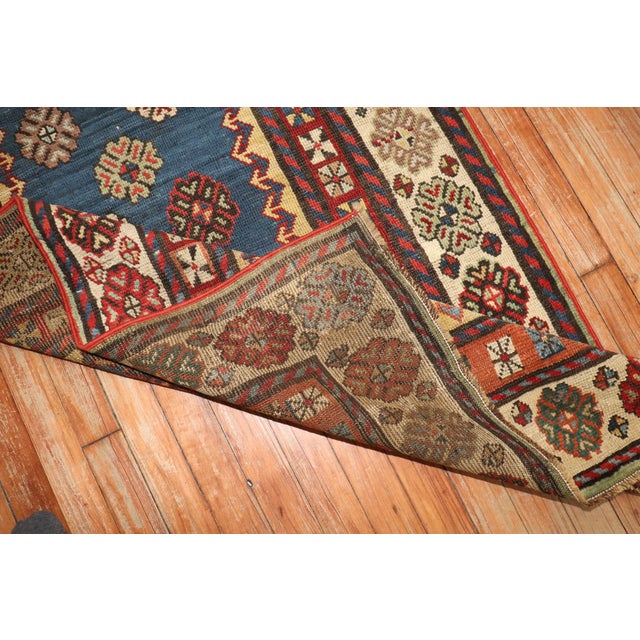 Blue Late 19th Century Blue Antique Talish Runner - 2'11" x 7'3" For Sale - Image 8 of 8