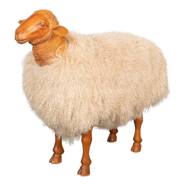 Large Sheep Sculpture by Carlos Villegas For Sale