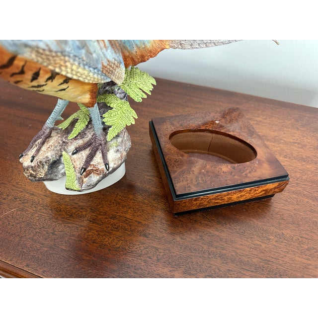 1960s Vintage 1967 Royal Worcester Ronald Van Ruyckevelt Porcelain Ring Neck Pheasant Sculpture For Sale - Image 5 of 7