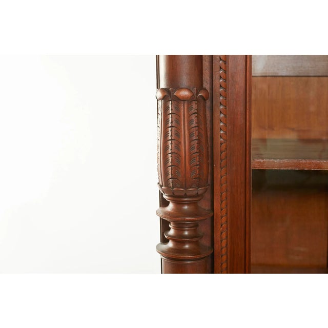 French 19th Century French Chaleyssin Freres Hand Carved Walnut Cabinet For Sale - Image 3 of 13