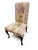 Set of 8 Traditional Carved Mahogany-Finish Dining Chairs With Floral Tapestry Upholstery For Sale In Houston - Image 6 of 8