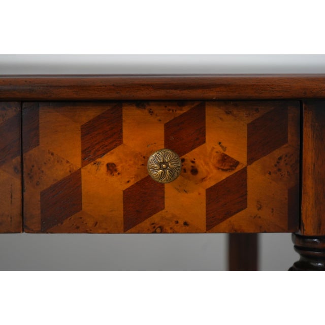 Wood Theodore Alexander Mahogany Leather Desk & Chair For Sale - Image 7 of 18