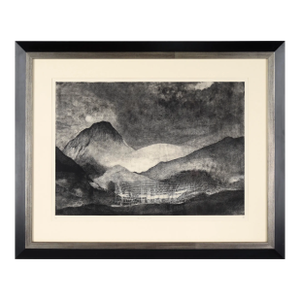 "Bajo El Volcan" Etching and Aquatint on Archival Paper, Limited Edition X/Xxii by Jorge Martínez García