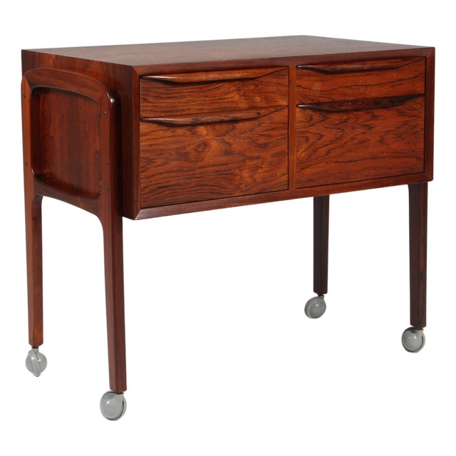 Sewing Table in Rosewood by Erling Torvits, 1960s For Sale