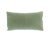 Contemporary Plush Celadon Down Filled Lumbar Mohair Pillow For Sale - Image 3 of 3