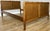 Vintage French Louis XVI Double Bed Frame in Oak with Carved Headboard For Sale - Image 3 of 11